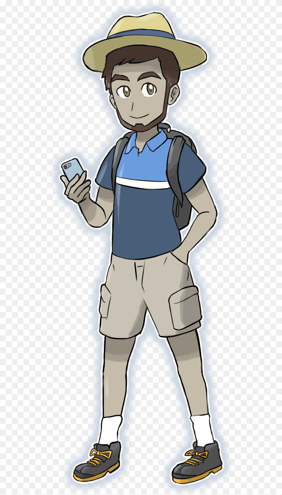 Get Trainer Art For Your Pokemon Go Character Trainers Pokemon Go, Book, Person, Publication, Male Free Png