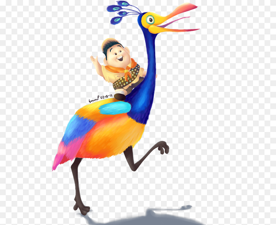 Get Up Clipart Russell Up Pixar, Baby, Person, Animal, Beak Free Transparent Png