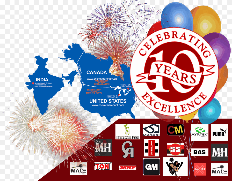 Get Up To Off 10 Years, Advertisement, Poster, Fireworks Png