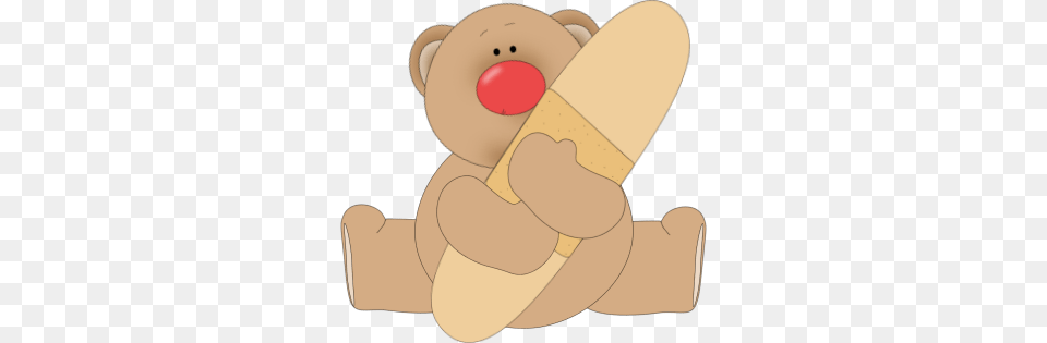 Get Well Soon Bandaid Bear, Bandage, First Aid Free Png