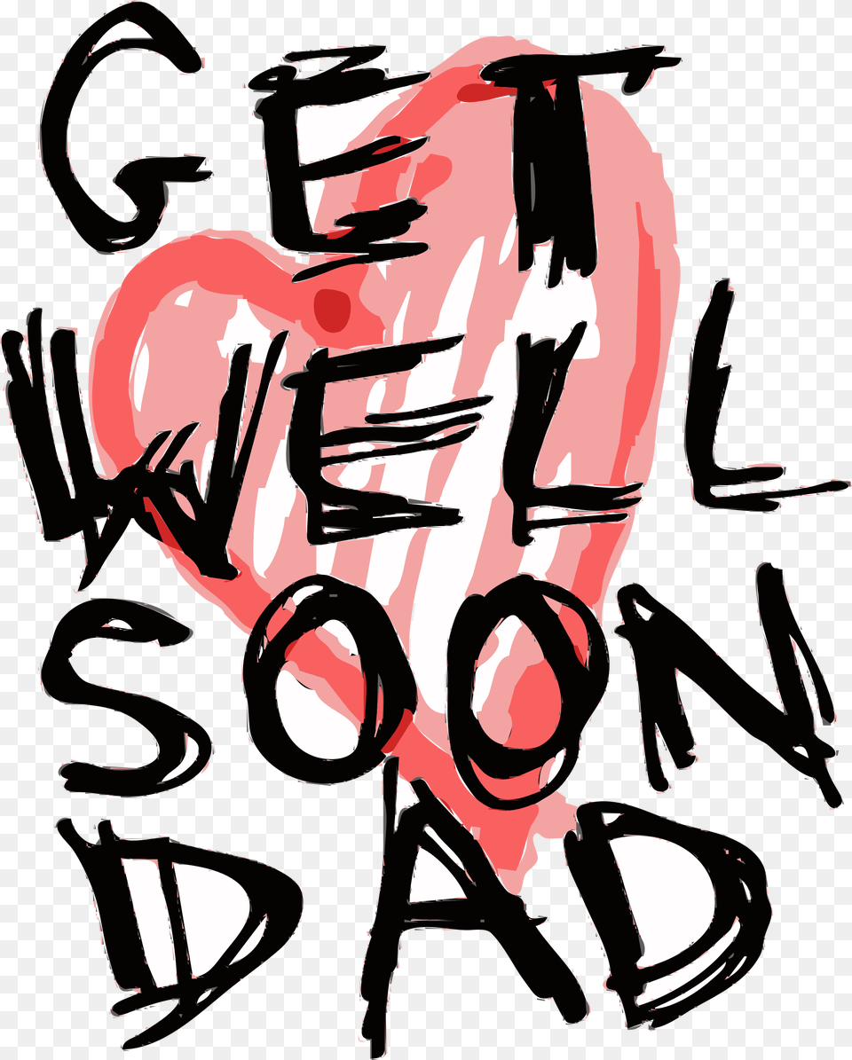 Get Well Soon Dad, Art, Heart, Adult, Male Free Png