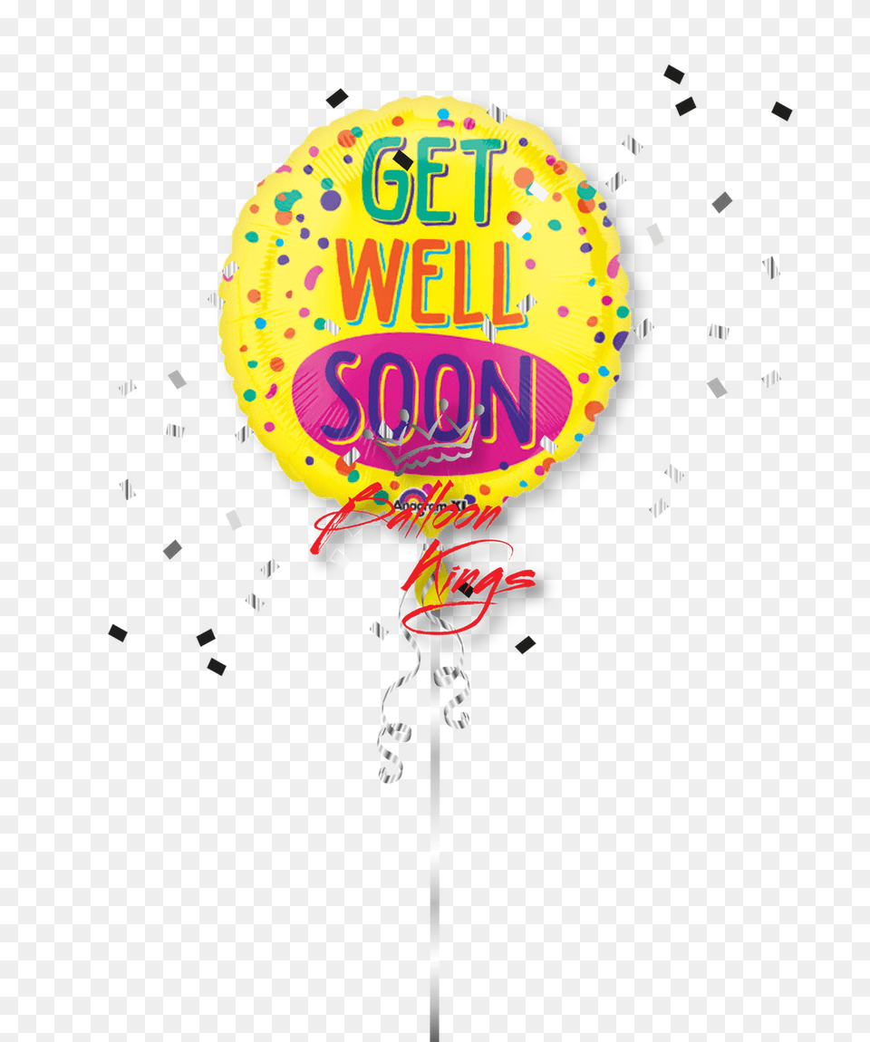 Get Well Soon Sprinkles Dot, Balloon, Food, Sweets Free Png Download