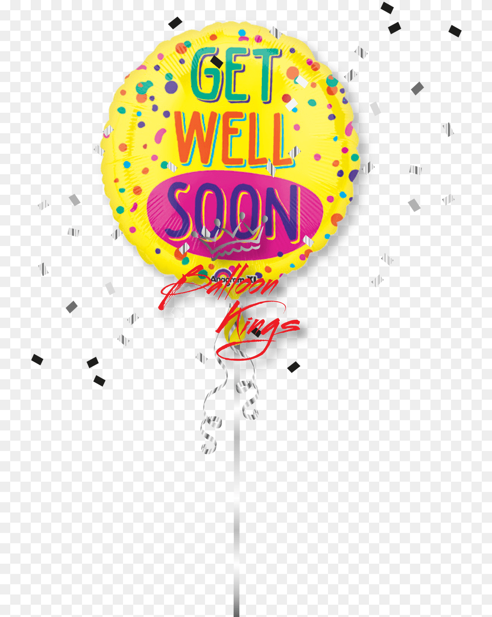 Get Well Soon Sprinkles Get Well Soon Transparent, Balloon, Food, Sweets, Advertisement Free Png