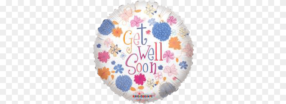 Get Well U2013 Pastel Flowers 18u2033 Birthday, Birthday Cake, Cake, Cream, Dessert Free Png Download