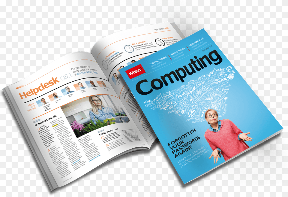 Get Which Computing Magazine For Magazine, Adult, Publication, Poster, Person Png