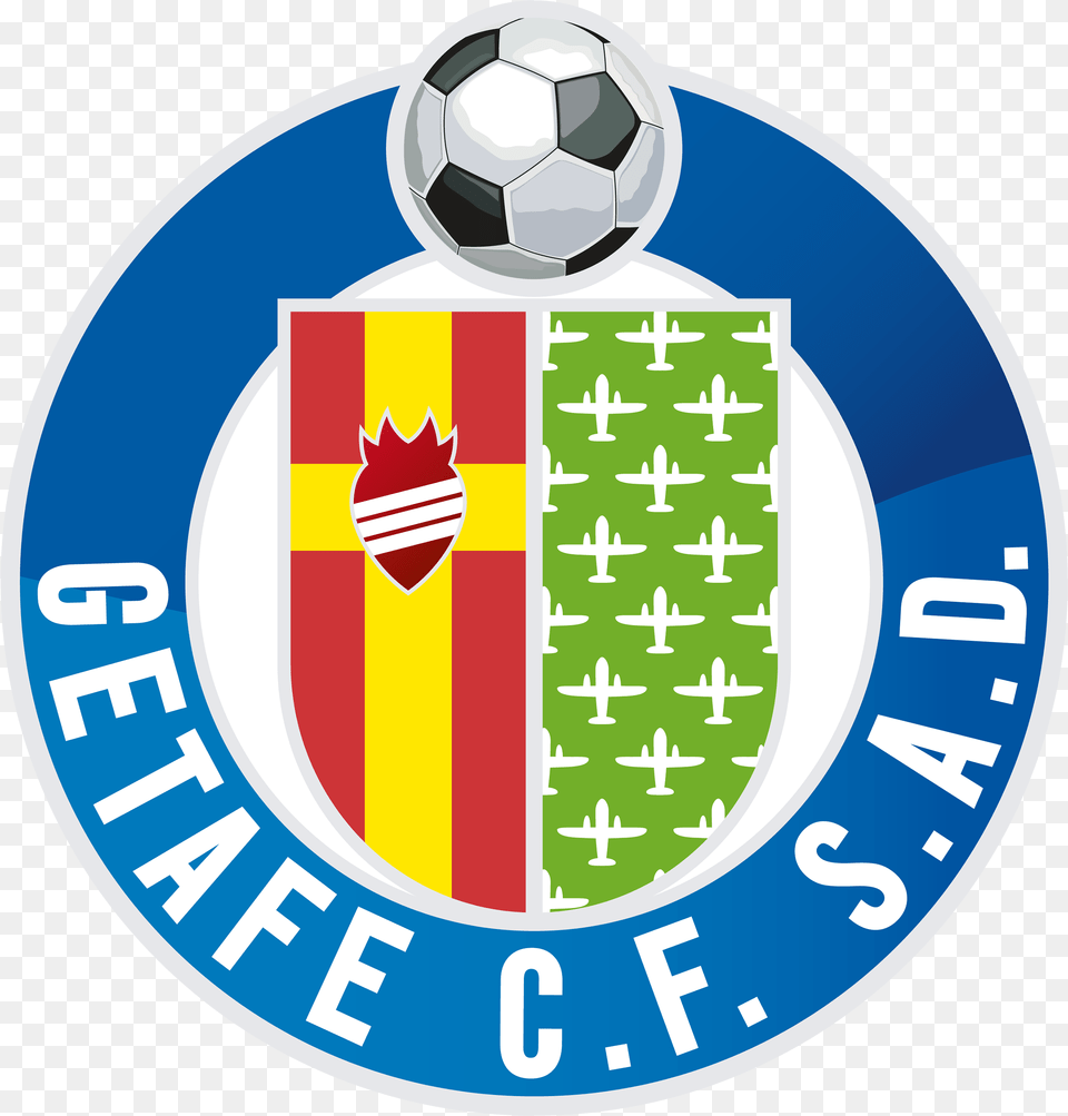 Getafe Cf Sad Logo Getafe Fc Logo, Ball, Football, Soccer, Soccer Ball Free Transparent Png