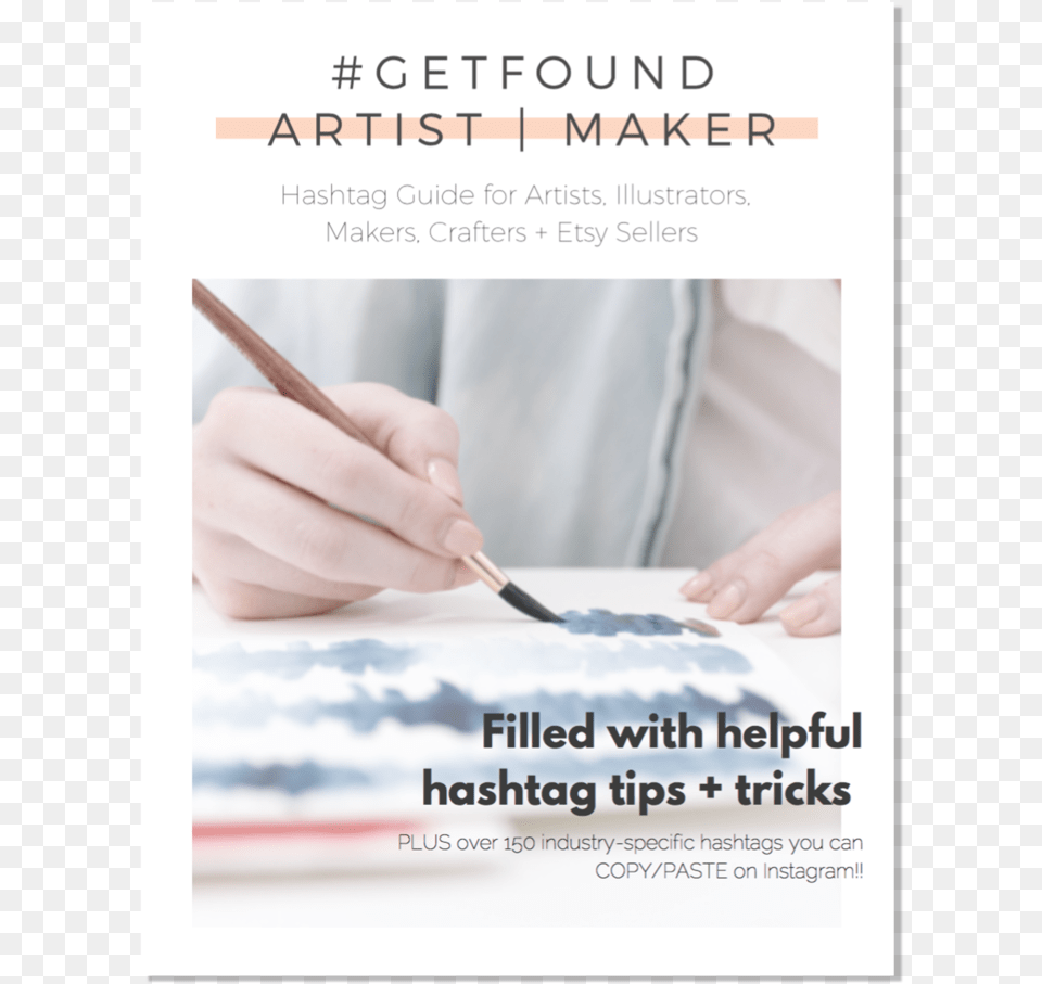 Getfound Mini Hashtag Guide Artist Maker, Tool, Brush, Device, Person Free Png