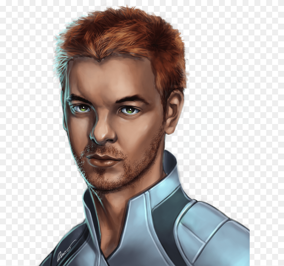 Gethin Anthony As Gil Brodie In Masseffect Andromeda Illustration, Face, Head, Person, Photography Free Png