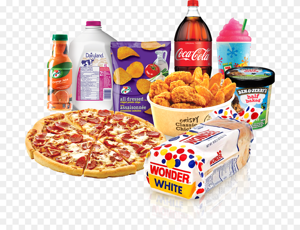 Getitdelivered With 7 Eleven Baked Goods, Food, Lunch, Meal, Pizza Free Png