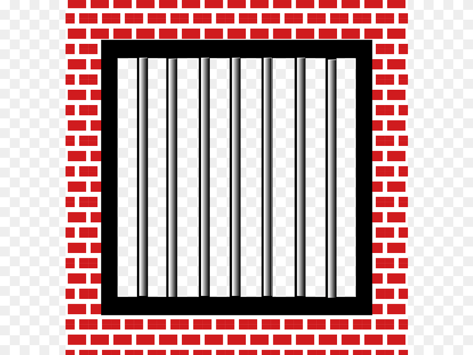 Getting Out Of Jail After Arrest Prison Bars Clip Art, Brick, Gate, Home Decor Free Png Download