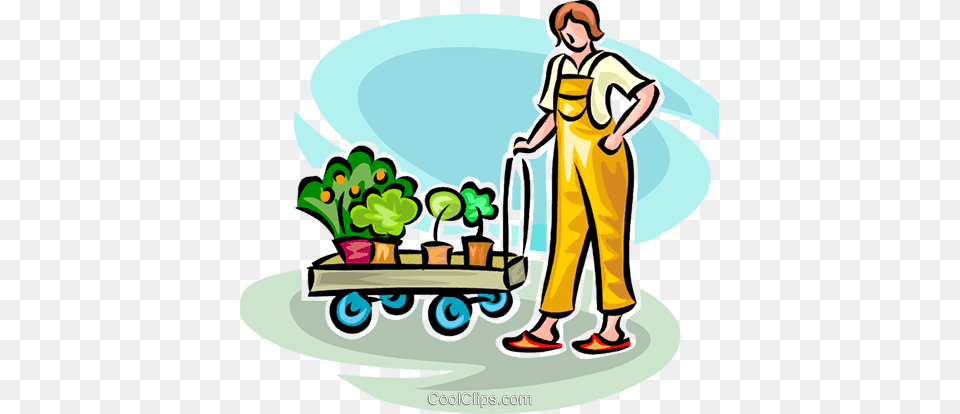 Getting Ready To Garden Royalty Vector Clip Art Illustration, Adult, Man, Male, Cleaning Free Transparent Png