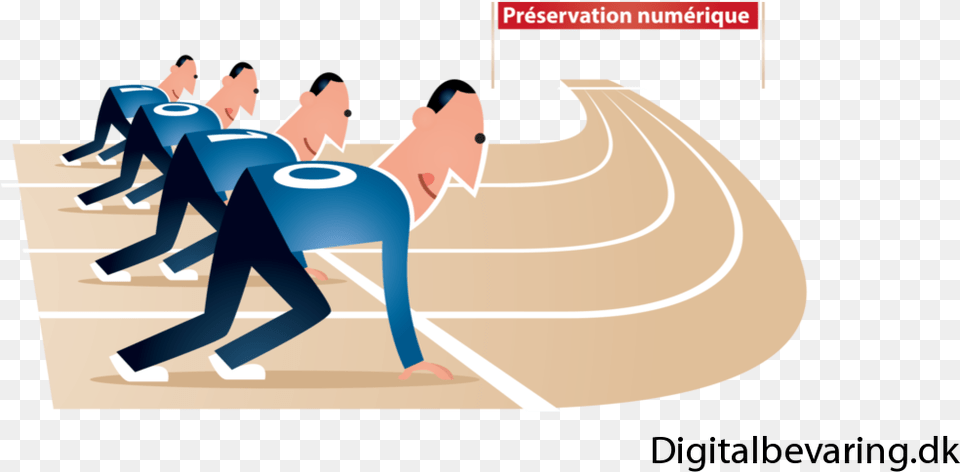 Gettingstarted Digitalpreservation Fr Starting Line Clipart, People, Person, Adult, Male Png