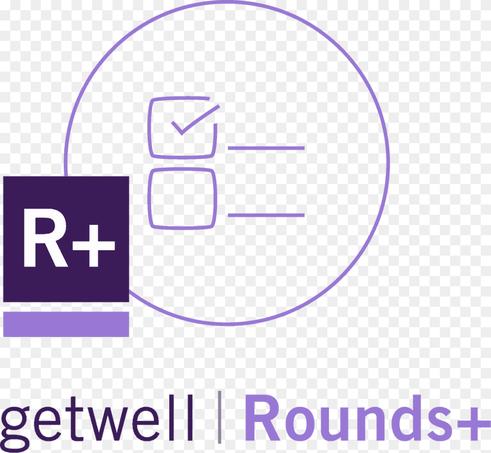 Getwell Roundsplus Lockup Bug Lineicon Free Targets, Purple, Text, Number, Symbol Png