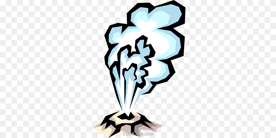 Geysers Royalty Vector Clip Art Illustration, Nature, Outdoors, Graphics, Ice Free Png