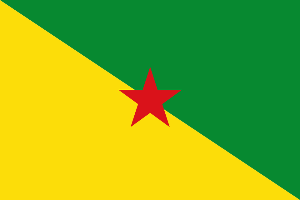 Gf French Guiana Flag Icon, Star Symbol, Symbol Free Png
