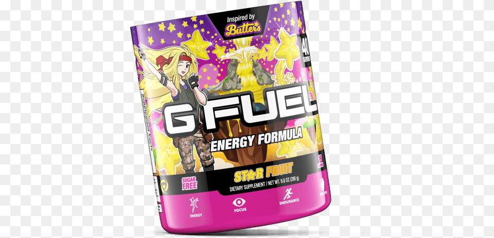 Gfuel Discount Codes Gfueldiscount Twitter Gfuel Butters Star Fruit, Book, Publication, Comics, Person Free Png Download