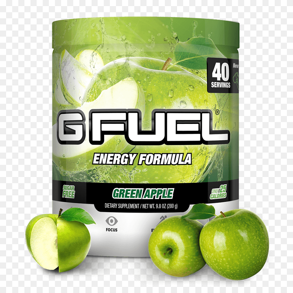 Gfuel Green Apple Esportshopro G Fuel, Food, Fruit, Plant, Produce Free Transparent Png