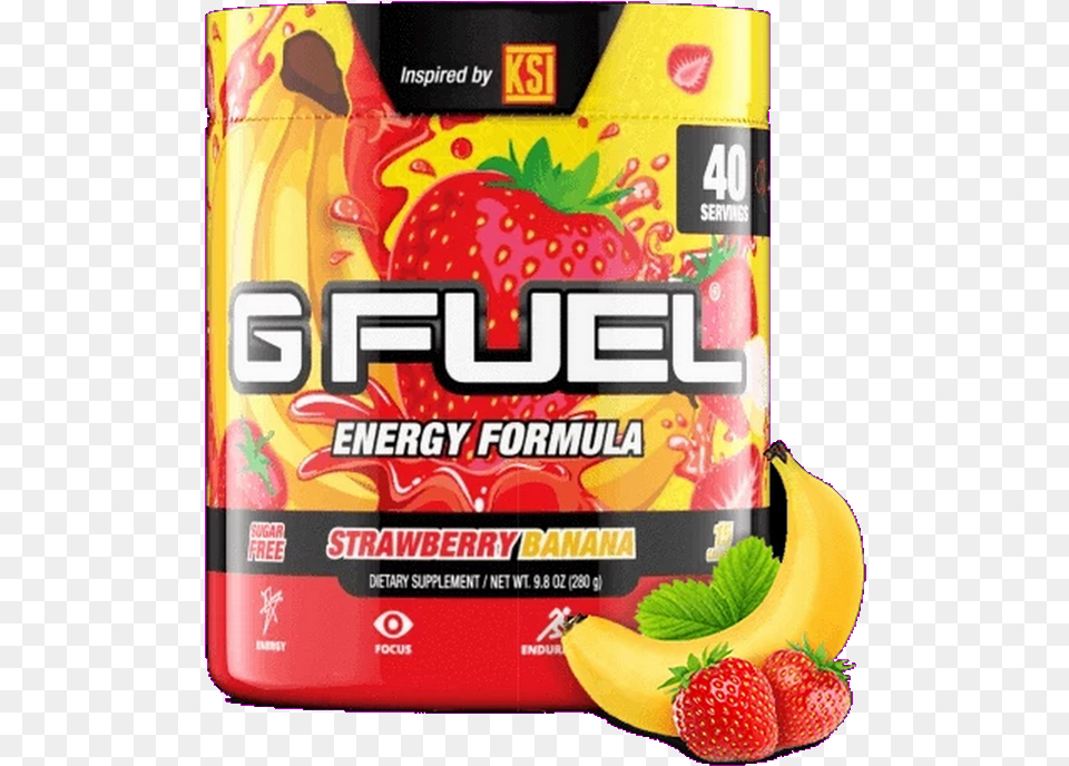 Gfuel Strawberry Banana, Produce, Plant, Fruit, Food Free Png Download