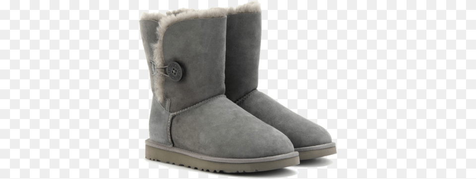 Gg Australia Bailey Button Shearling Boots Snow Boots Uggs Grey Australia Boots, Clothing, Footwear, Shoe, Boot Png Image