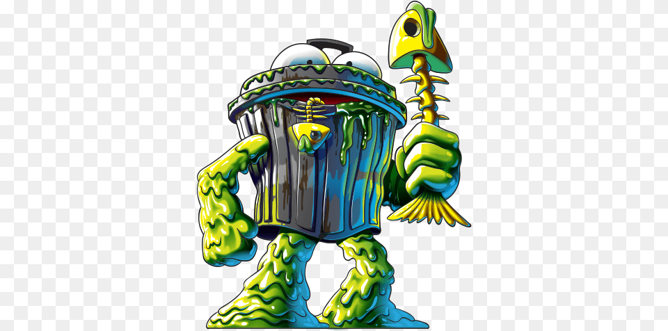 Gg Hero Trashhead Illustration, Green, Alien, Art Free Png