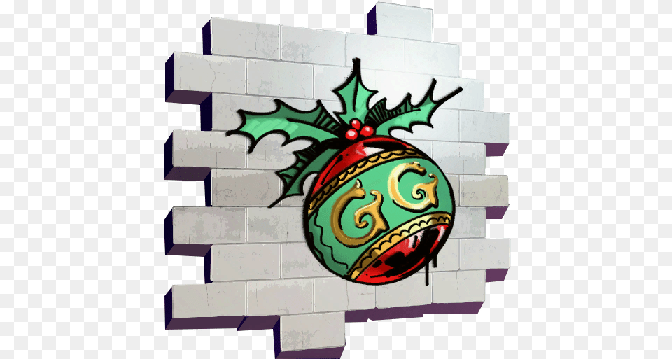 Gg Ornament Spray Fortnite Wiki Fortnite Spray, Christmas, Christmas Decorations, Festival Free Png Download