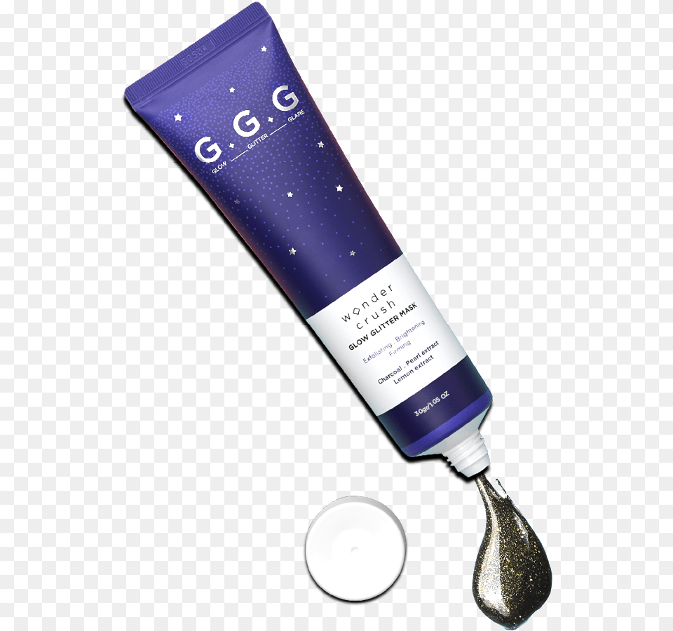 Ggg Wonder Crush Glow Glitter Mask 30g Water Bottle, Lotion, Cosmetics, Toothpaste Free Png Download