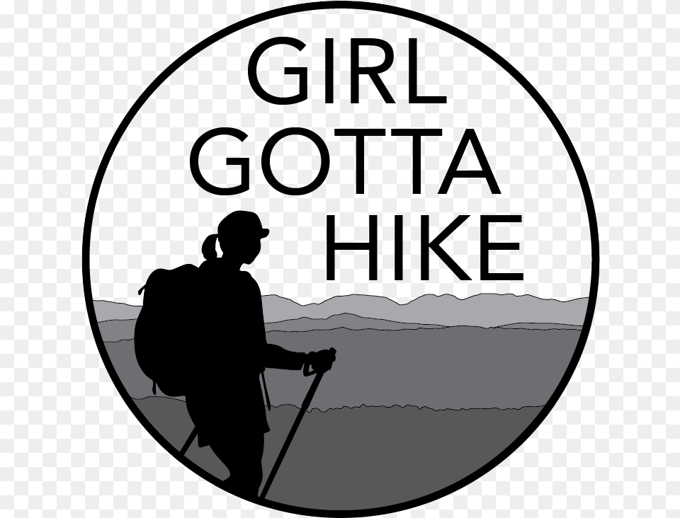 Ggh Logo 2018 Small Format Hiking Girl Clip Art, Person, Photography, Walking, Silhouette Png