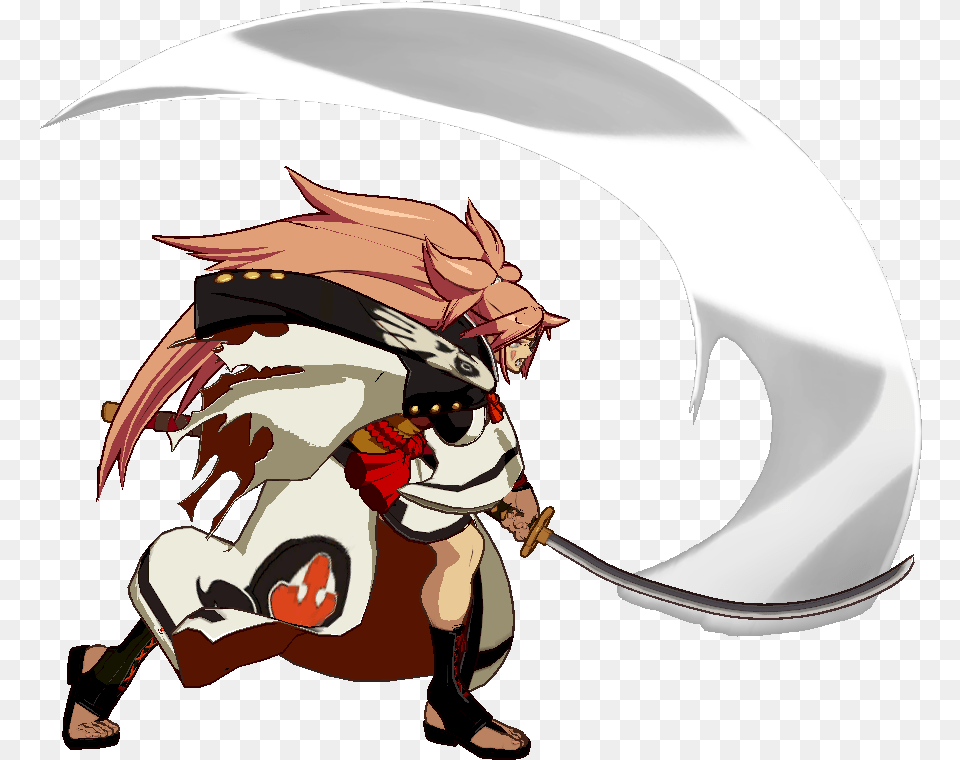 Ggxrd Baiken 5h Cartoon, Book, Comics, Publication, Baby Png Image