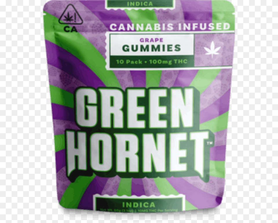 Gh Ca Indica Grape Green Hornet Fruit Punch Gummies, Herbal, Herbs, Plant, Gum Free Transparent Png