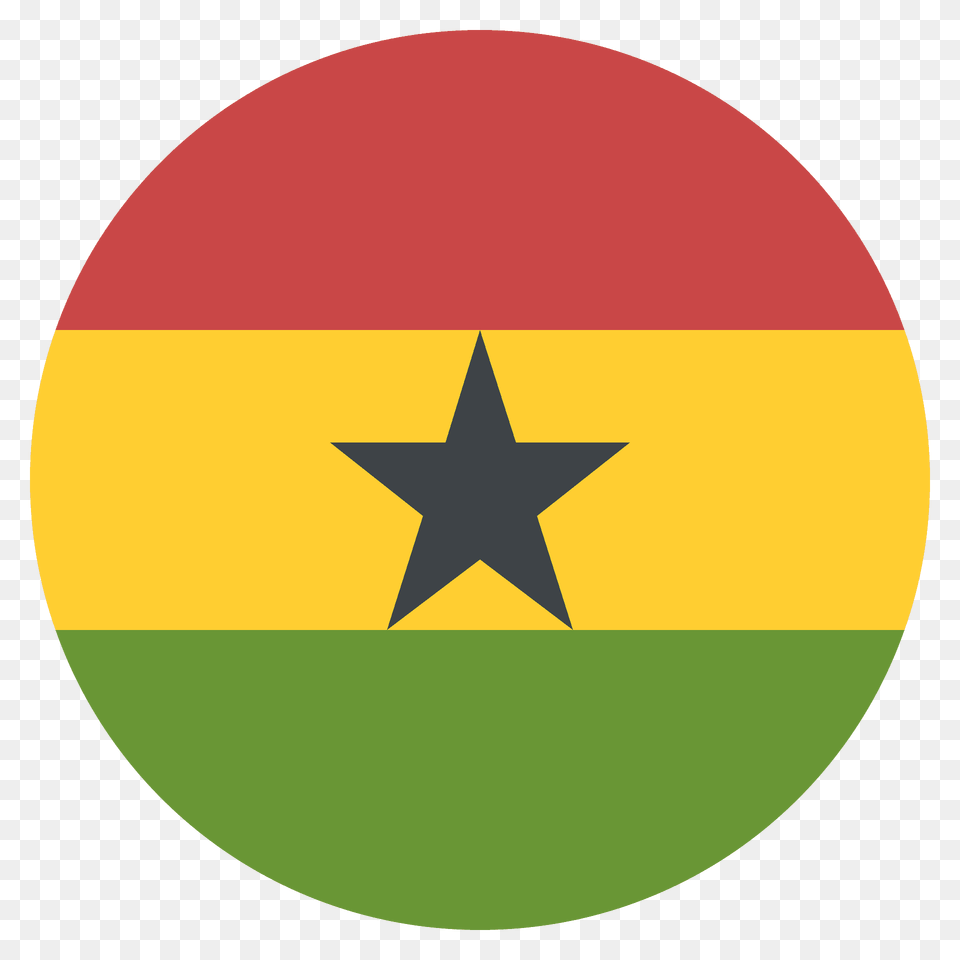 Ghana Flag Emoji Clipart, Star Symbol, Symbol Free Png