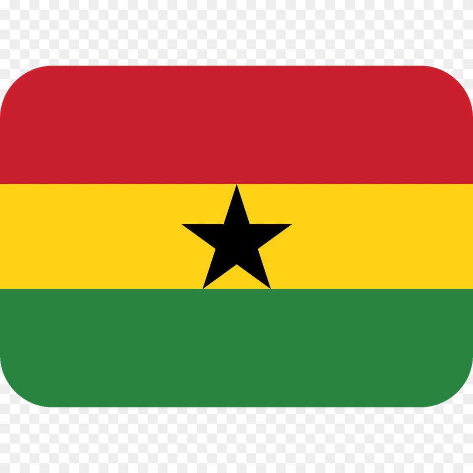 Ghana Flag Emoji Clipart, Star Symbol, Symbol Free Png