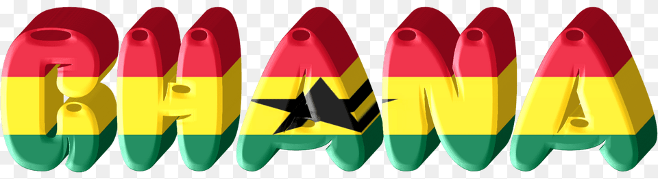 Ghana Lettering With Flag Clipart Png Image