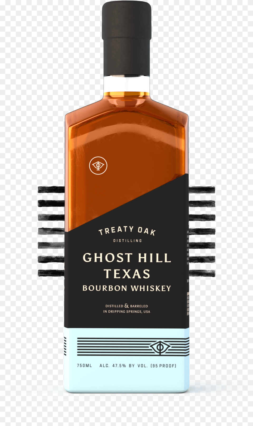 Ghb Whiskey With Stripes Treaty Oak Whiskey, Alcohol, Beverage, Liquor, Bottle Png