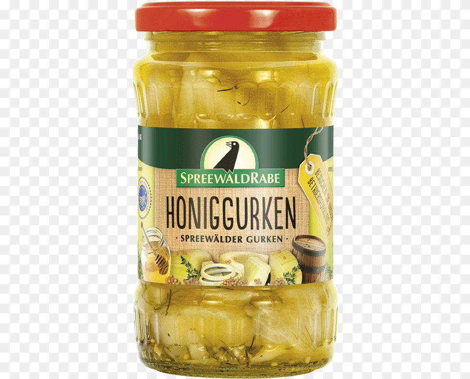 Gherkin Bits With Honey 370 Ml Gewrzgurken Von Spreewald Rabe 370 Ml Glas, Food, Relish, Pickle Png Image