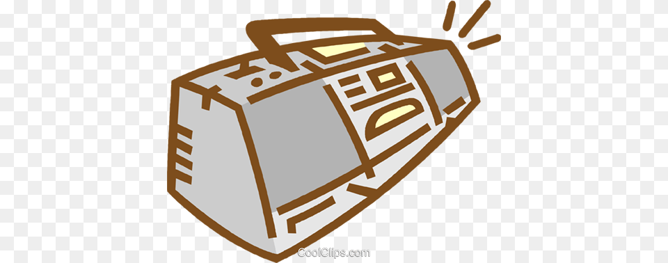 Ghetto Blaster Royalty Vector Clip Art Illustration Clip Art, Electronics, Cassette Player, Tape Player, First Aid Free Png
