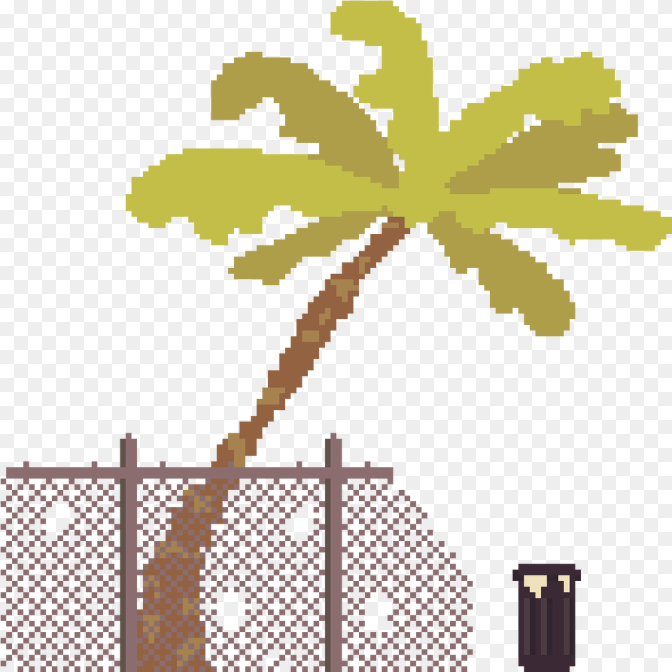 Ghetto Pixel Palm, Plant, Tree, Palm Tree, Leaf Free Png