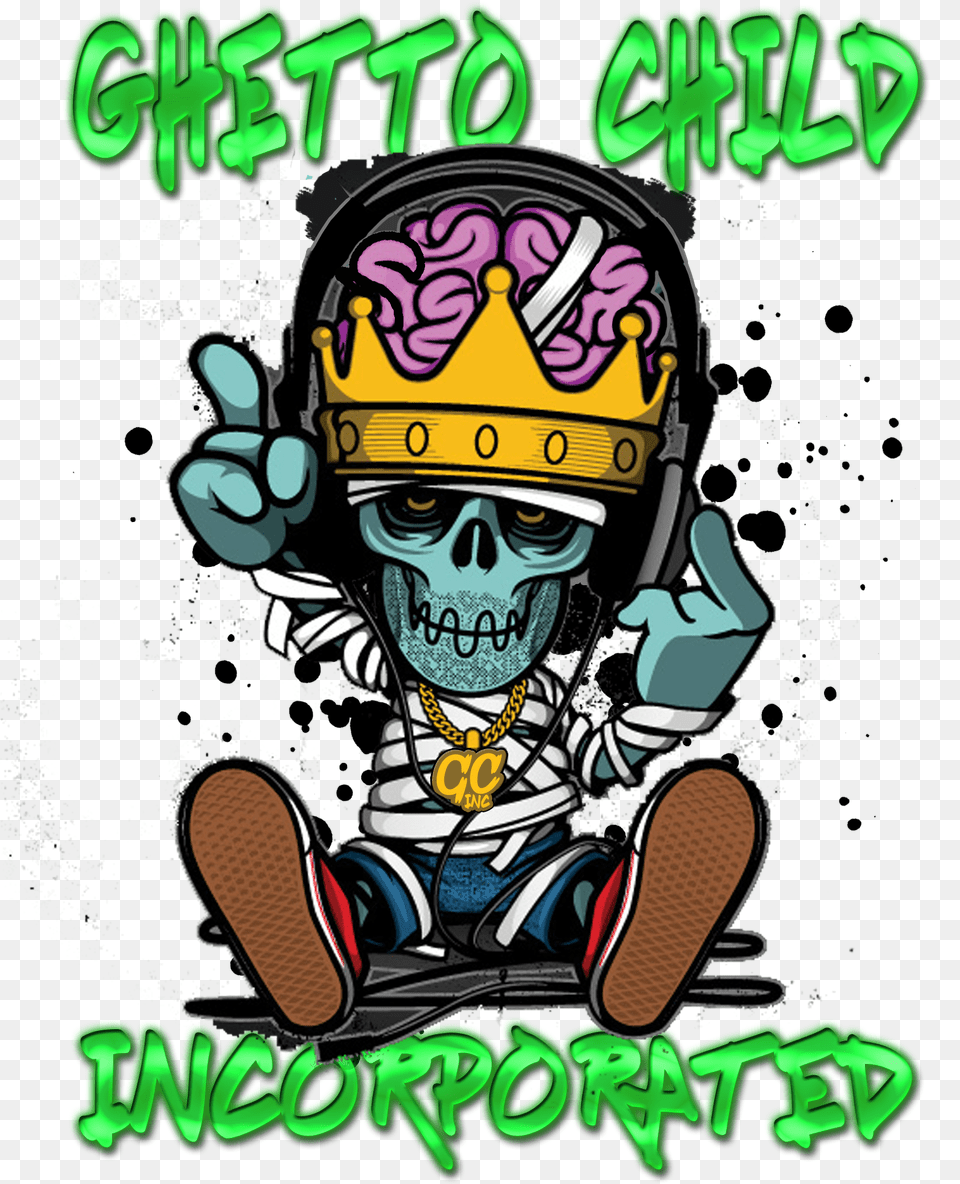 Ghetto Rapper Hip Hop Cartoon, Baby, Person, Advertisement, Book Free Transparent Png