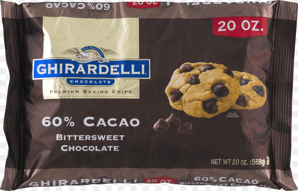 Ghirardelli 60 Dark Chocolate Chips, Food, Sweets, Cookie, Animal Free Png