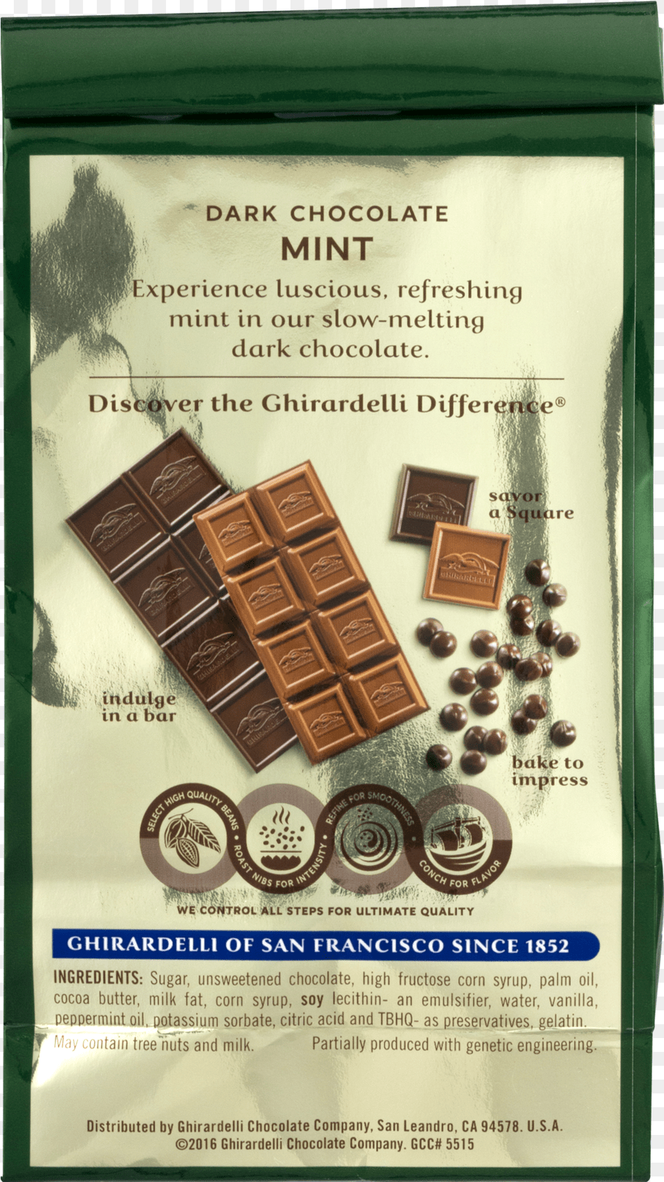 Ghirardelli Chocolate Squares Dark Amp Mint Dark Chocolate Ghirardelli Intense Dark Chocolate Cherry Tango, Cocoa, Dessert, Food, Book Png