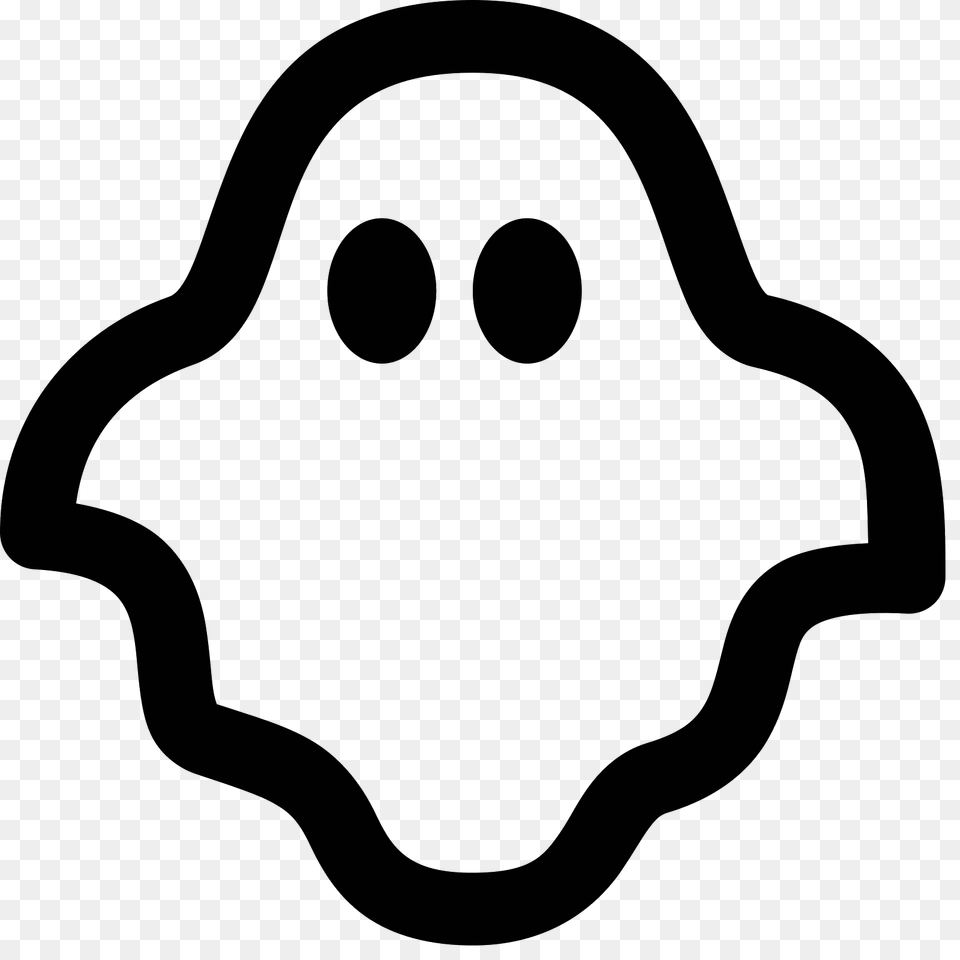 Ghost, Gray Png Image