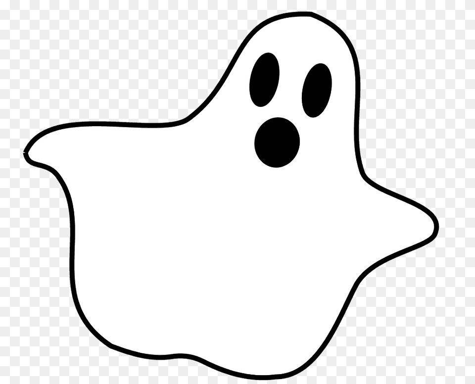 Ghost, Stencil, Silhouette Free Png