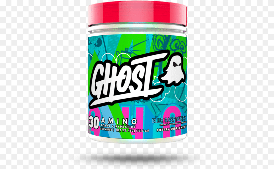 Ghost Amino Blue Raspberry, Can, Tin, Gum Free Png
