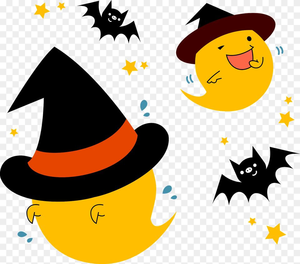 Ghost And Bat Dance Clipart, Clothing, Hat Png Image