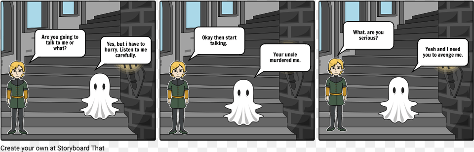 Ghost And Hamlet Cartoon, Book, Comics, Publication, Person Png