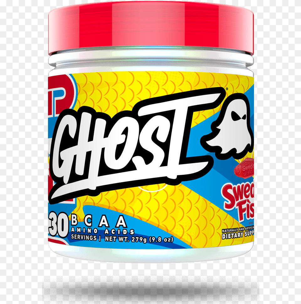 Ghost Bcaa Swedish Fish Snack, Can, Tin Png Image