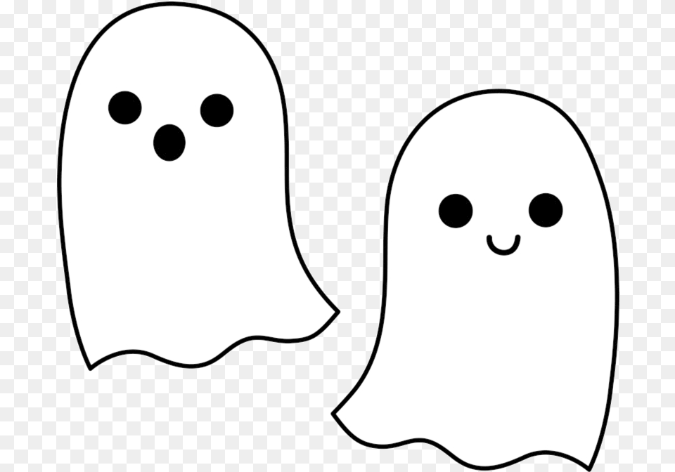Ghost Cartoon Cute Clipart Images Transparent Cute Ghost Coloring Pages, Stencil, Silhouette Png Image