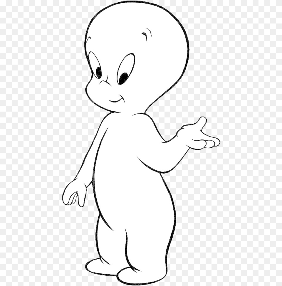 Ghost Casper Doodle Sweetghost Cuteghost Horror Drawing Ghost Coloring Pages, Baby, Person, Face, Head Free Png