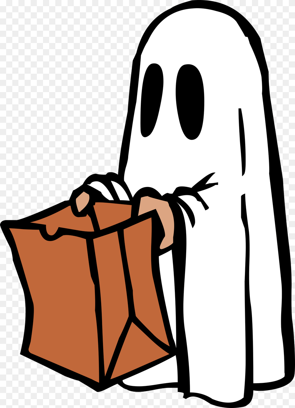 Ghost Clip Playground Clipart Ya Ghost Trick Or Treat, Bag Png Image