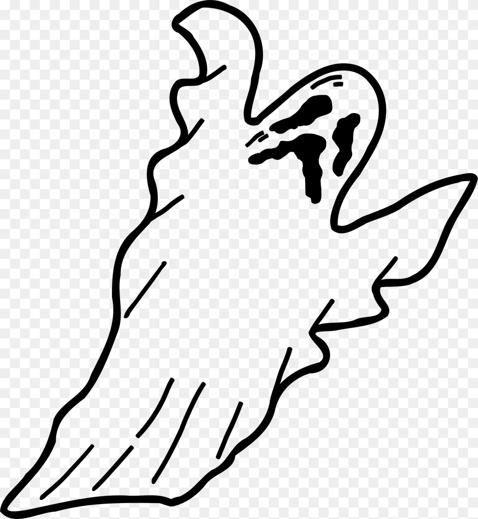 Ghost Clipart, Gray Png