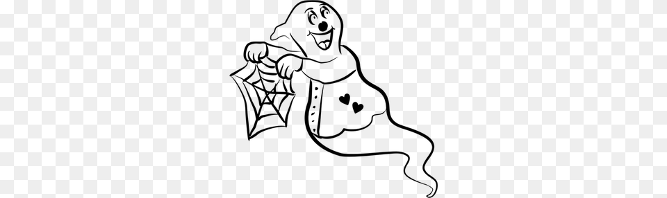 Ghost Clipart, Gray Free Png